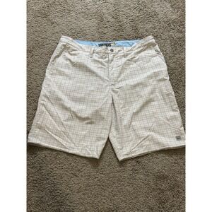 Men's Quiksilver Waterman Plaid Shorts - 38W